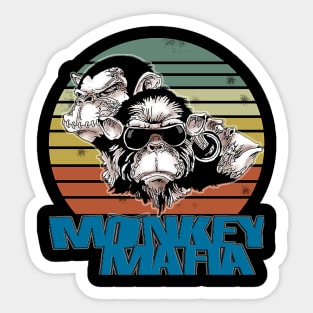 Mafia Monkey style for men and women Sticker